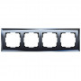 Рамка Werkel Diamant на 4 поста черный WL08-Frame-04 4690389054426