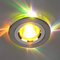Встраиваемый светильник с двойной подсветкой Elektrostandard 2060 MR16 хром/мульти 4607176194722