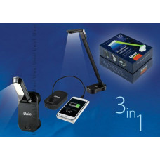 Настольная лампа (UL-00000796) Uniel TLD-530 Black/LED/200Lm/6400K/PB