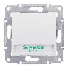 Выключатель кнопочный с подсветкой и полем для надписи Schneider Electric Sedna 10A 250V SDN1600321