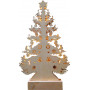 Деревянная световая фигура, 10LED, цвет свечения: теплый белый, 24,5*6,5*43 сm, батарейки 2*AA , IP20, LT087